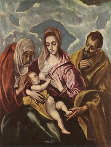 Sainte Famille avec Sainte Anne - El Greco